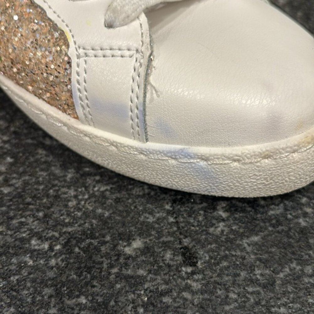 Vintage Havana White and Gold Glitter Sneakers - Picture 3 of 11